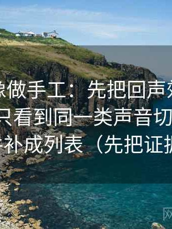 微密圈像做手工：先把回声效应是不是让你只看到同一类声音切开分块，再把条件补成列表（先把证据摆出来）